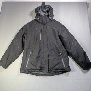 North End Sport hooded winter jacket women's size L black colour